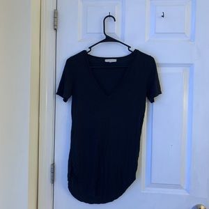 Longline V-neck t-shirt. Super soft and comfy